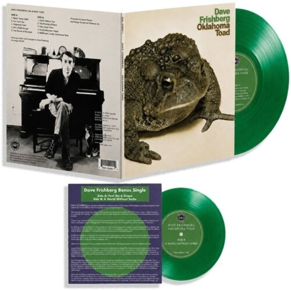 Dave Frishberg - Oklahoma Toad - (With Bonus 7", Green, Colored Vinyl, Reissue) - [Vinyl]