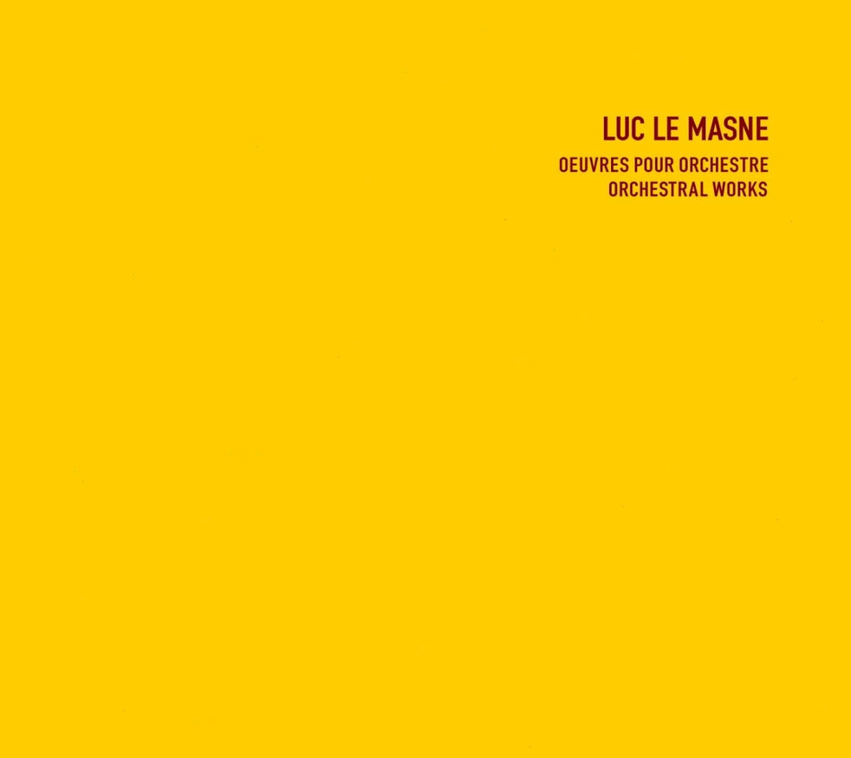 Luc Le Masne - Orchestral Works - [CD]