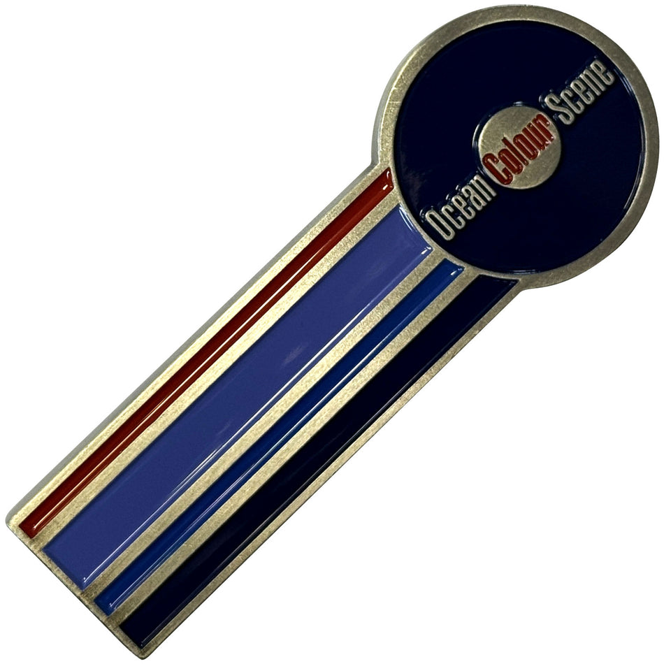Ocean Colour Scene Fridge Magnet: Circle Logo & Stripes