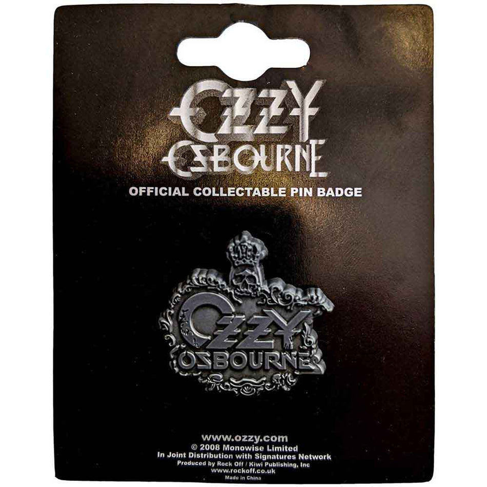 Ozzy Osbourne Pin Badge: Crest