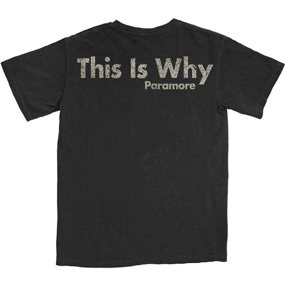 Paramore Unisex T-Shirt: This Is Why (Black) (Back Print)