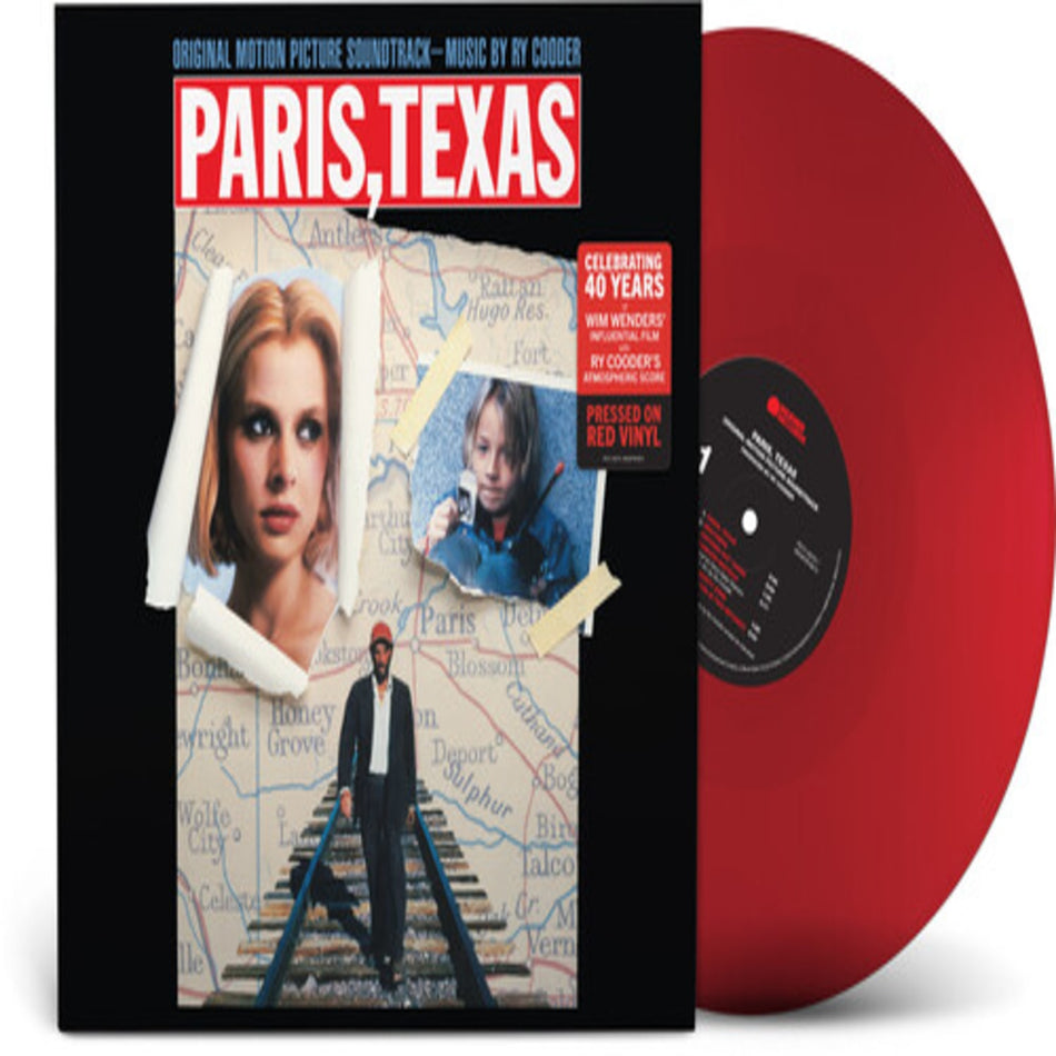Ry Cooder - Paris Texas (Original Soundtrack) [Explicit Content] - (Parental Advisory Explicit Lyrics, Clear Vinyl, Red) - [Vinyl]
