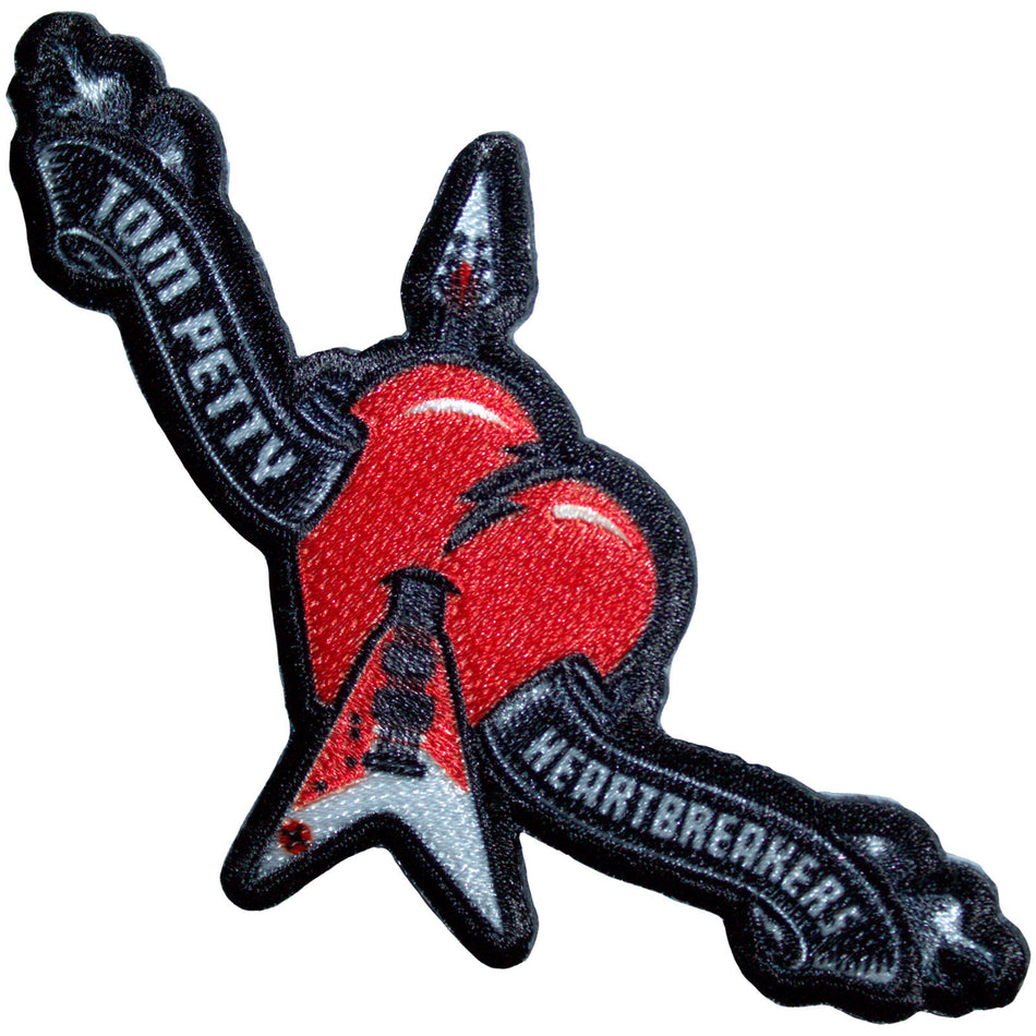 Tom Petty & The Heartbreakers Woven Patch: Heart Logo