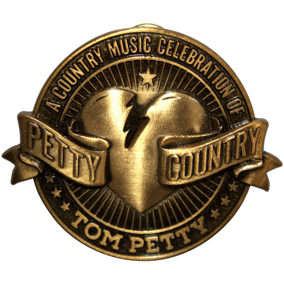 Tom Petty & The Heartbreakers Pin Badge: Petty Country
