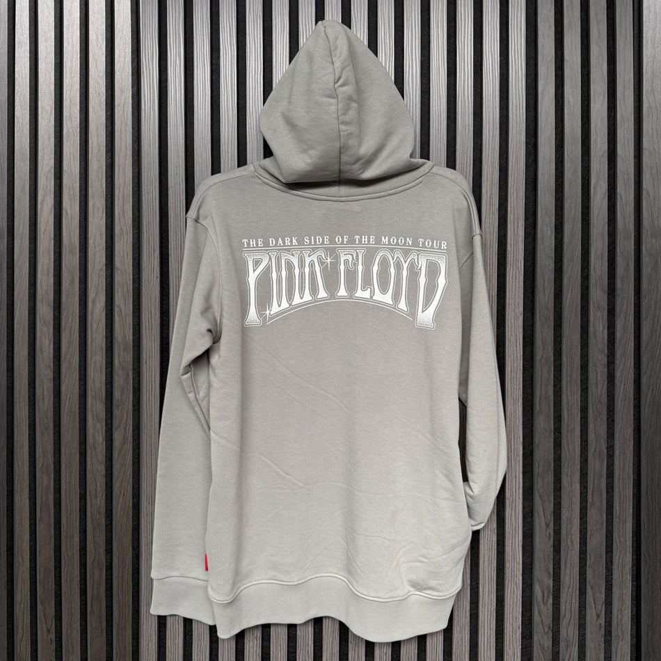 Pink Floyd Unisex Unplugged Pullover Hoodie: Carnegie Hall Poster (Grey) (Back Print)