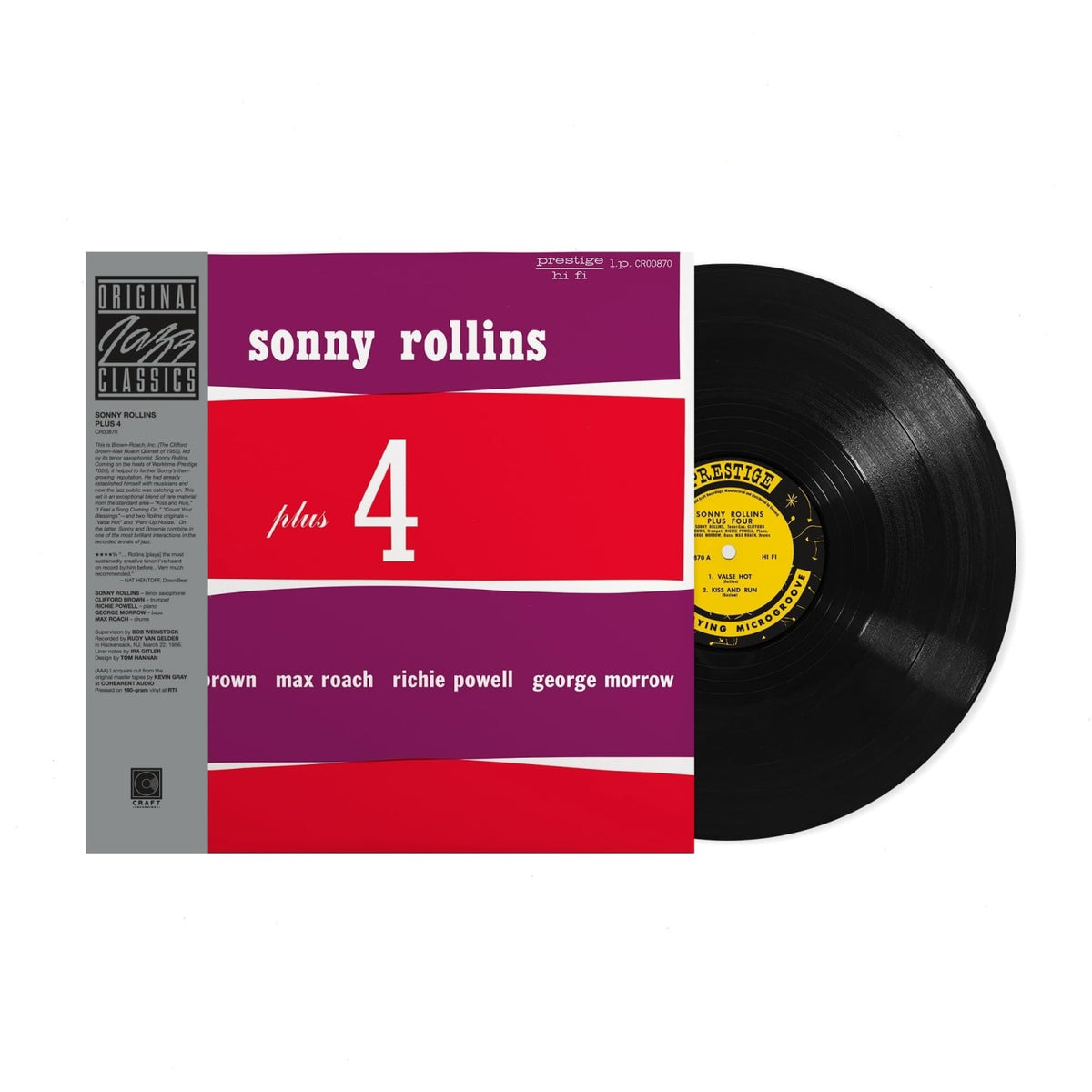 Sonny Rollins - Plus 4 (Original Jazz Classics Series) - 180 Gram - [V