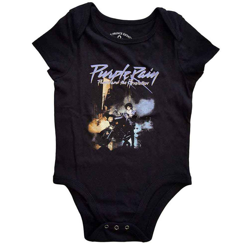 Prince Kids Baby Grow: Purple Rain (Black)