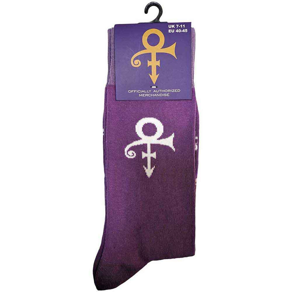 Prince Unisex Ankle Socks: Symbol (Purple) (UK Size 7 - 11)