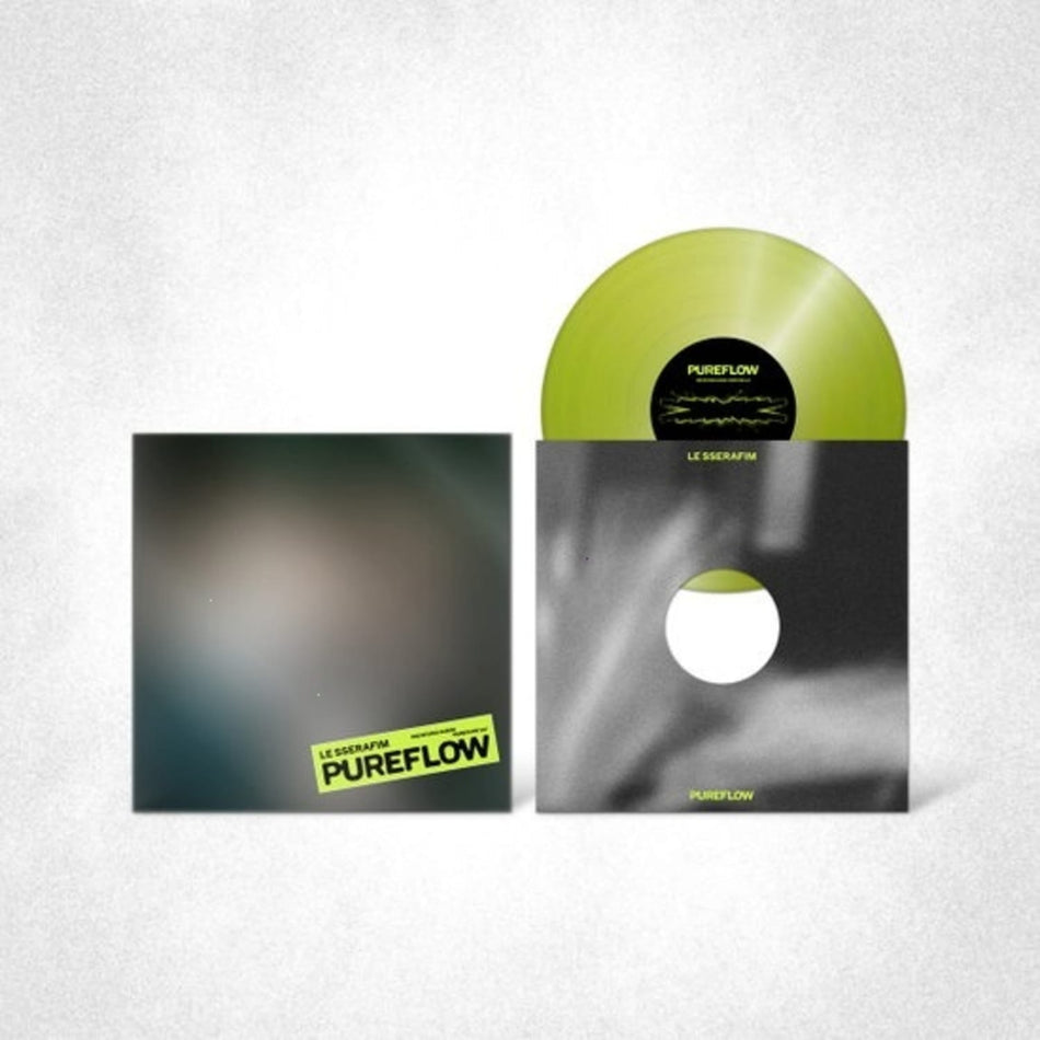Le Sserafim - 2nd Studio Album 'PUREFLOW' pt.1 [Electric Yellow Glitter ver.] - (Colored , Yellow, Photo / Photo Card, Poster, Glitter) - [Vinyl]
