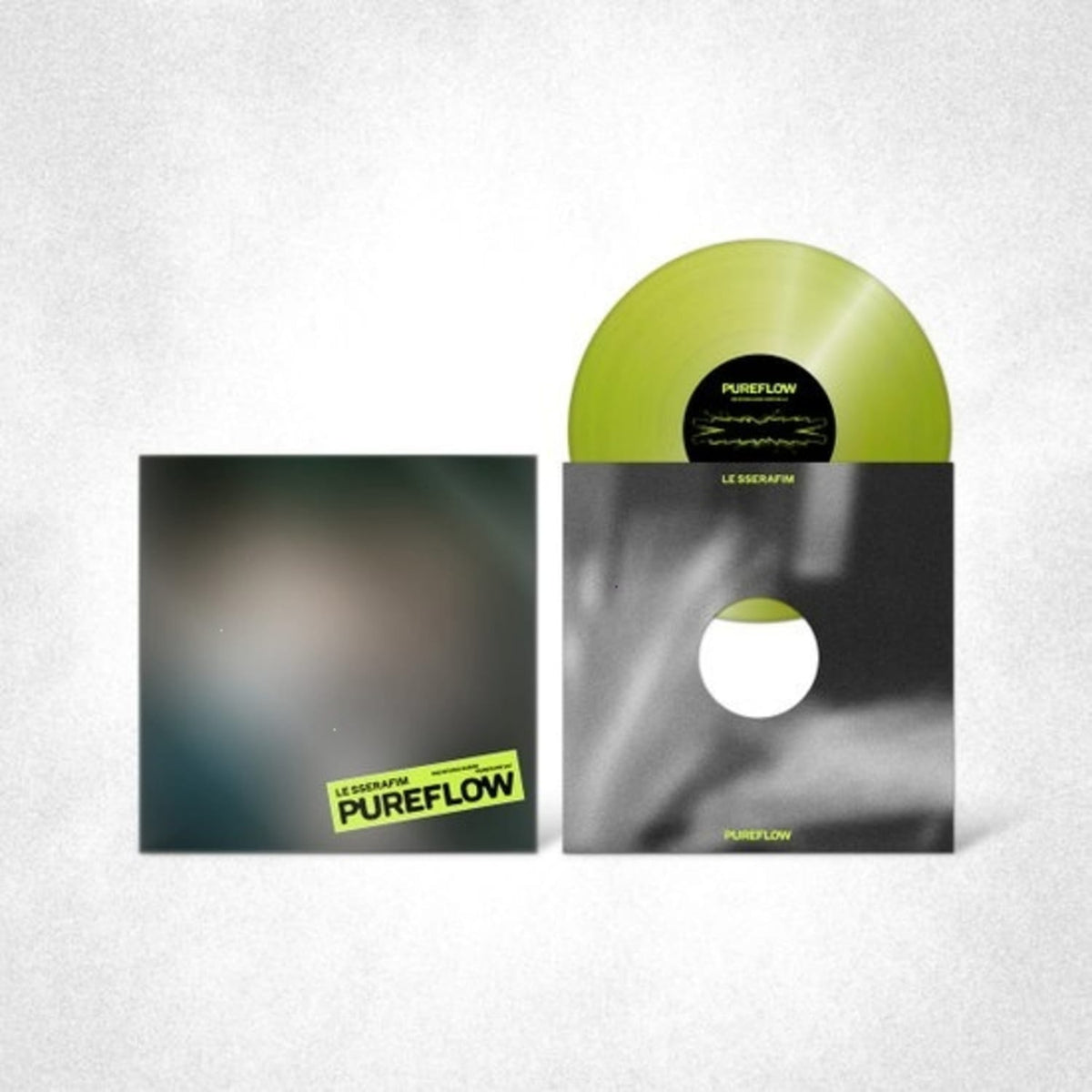 Le Sserafim - 2nd Studio Album 'PUREFLOW' pt.1 [Electric Yellow Glitter ver.] - (Colored , Yellow, Photo / Photo Card, Poster, Glitter) - [Vinyl]
