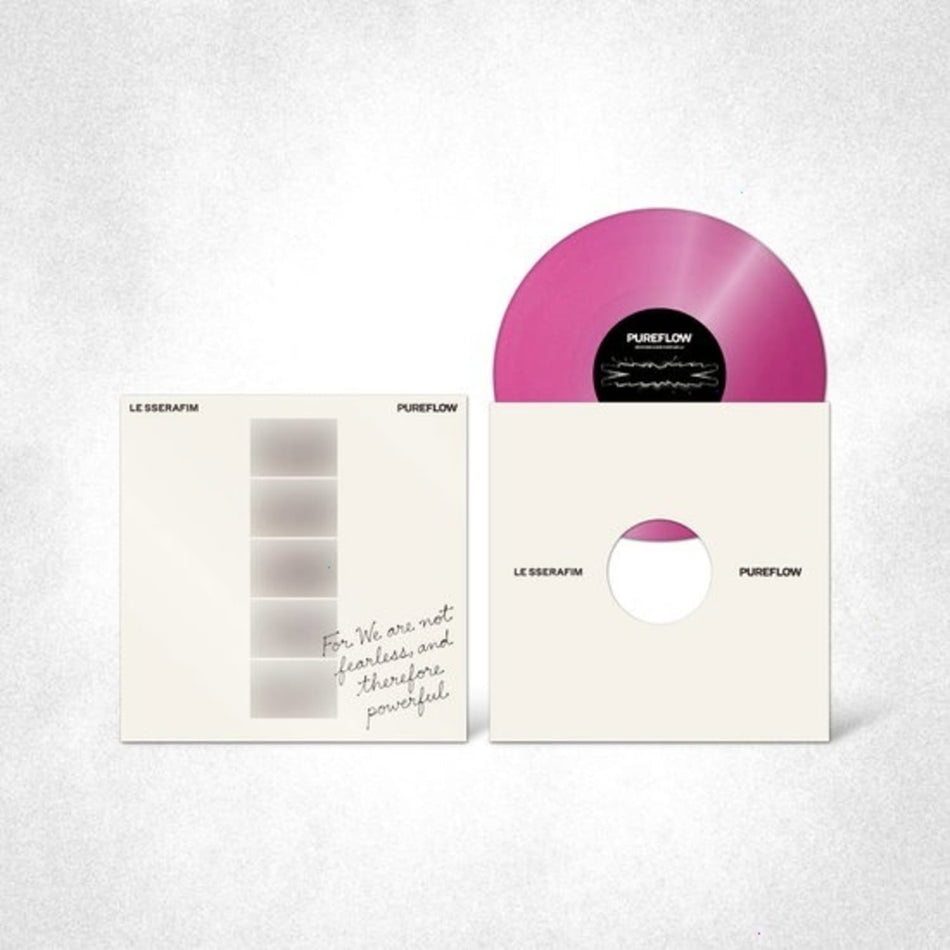 Le Sserafim - 2nd Studio Album 'PUREFLOW' pt.1 [Hot Pink Glitter ver.] - (Colored , Pink, Photo / Photo Card, Poster, Glitter) - [Vinyl]