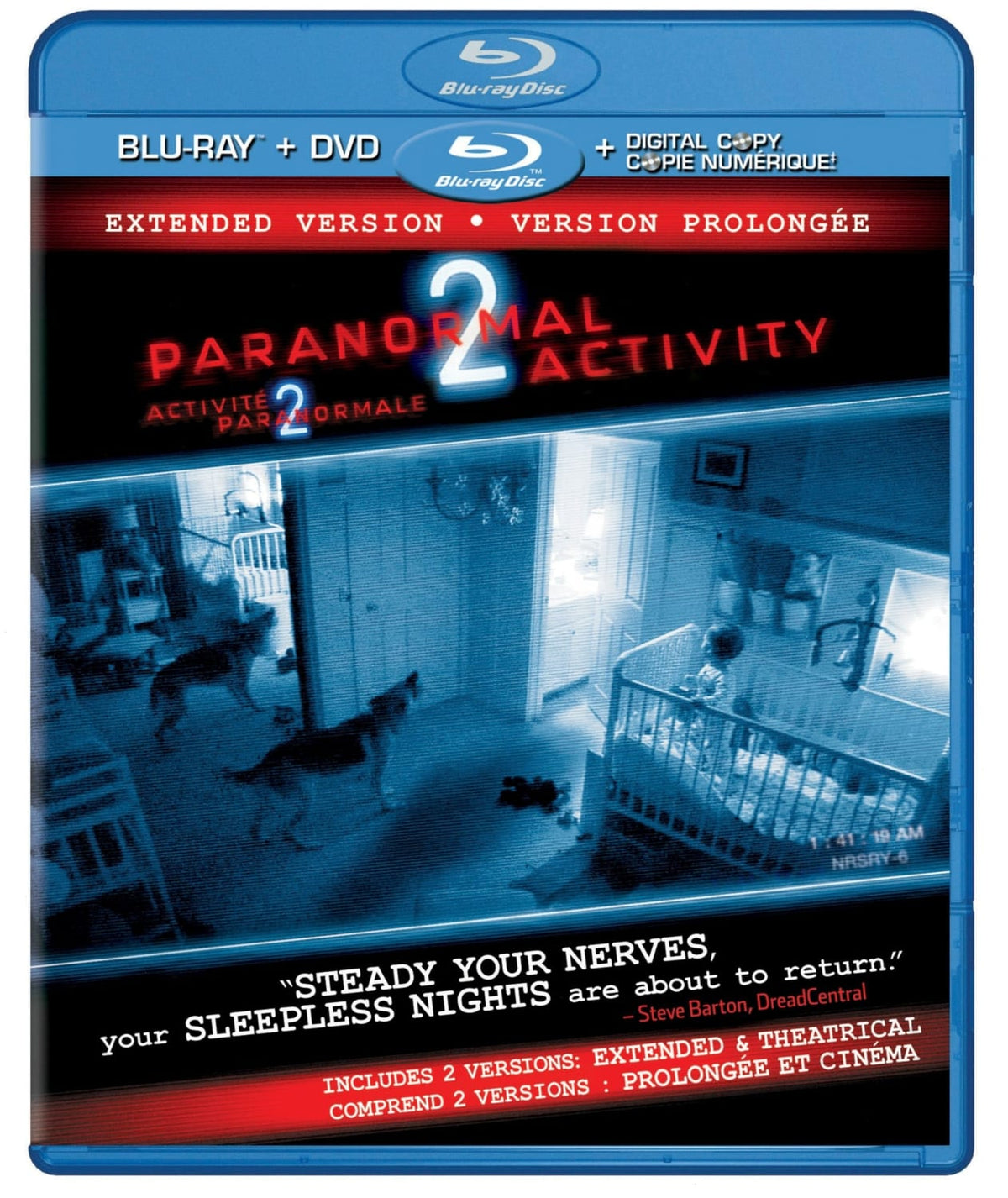 Paranormal Activity 2: Extended Version / Activit paranormale 2: Version prolonge [Bilingue] - [Blu-ray]