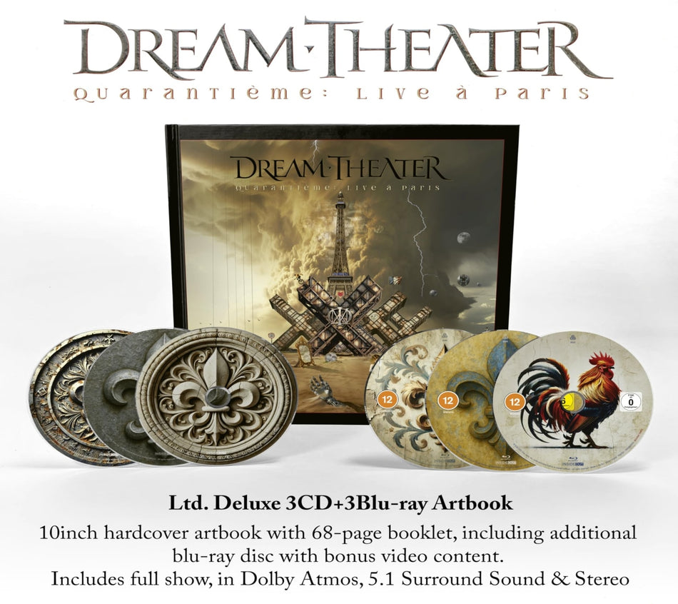 Dream Theater - Quarantieme: Live A Paris - (Large Item, With Blu-ray, With Book, Boxed Set) - [CD]