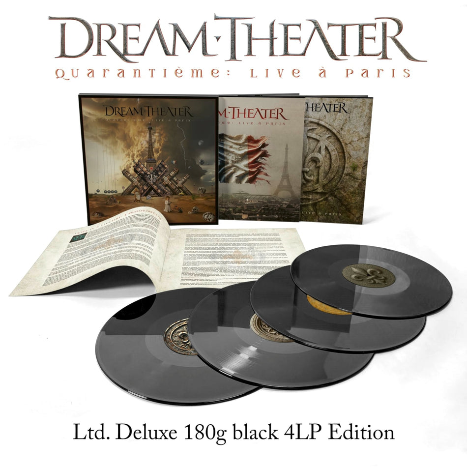 Dream Theater - QUARANTIEME: LIVE A PARIS (LIMITED DELUXE BLACK 4LP EDITION) - [Vinyl]