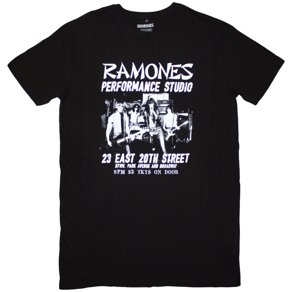 Ramones Ladies T-Shirt Dress: East Village (Black)