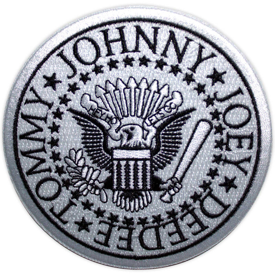 Ramones Standard Patch: Presidential Seal White (White)