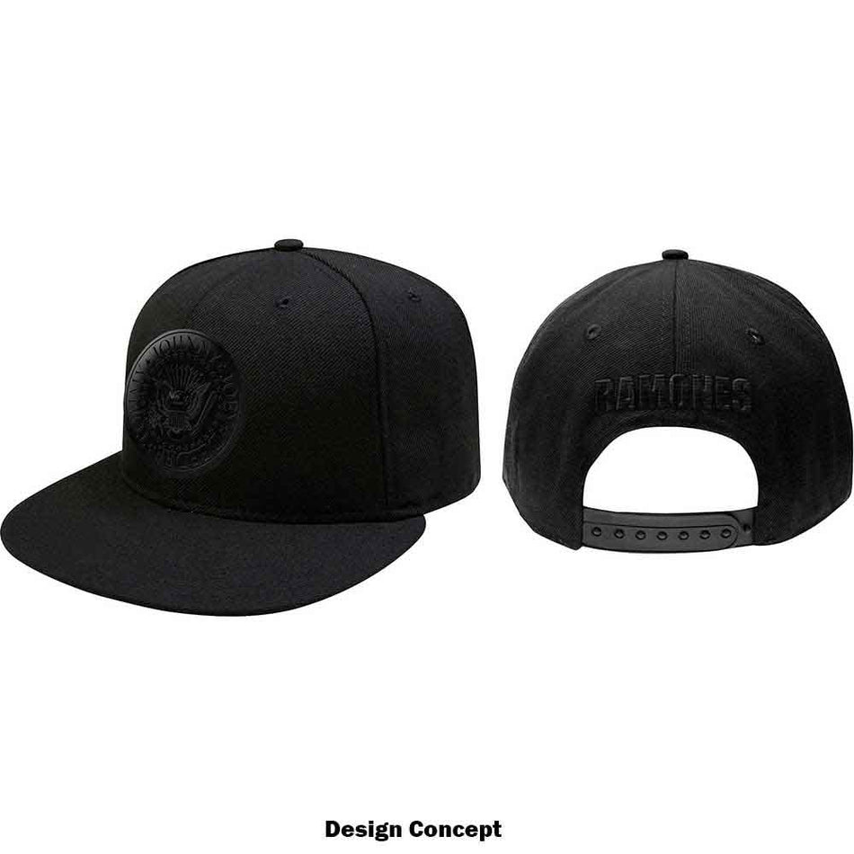 Ramones Unisex Snapback Cap: Presidential Seal (Black)