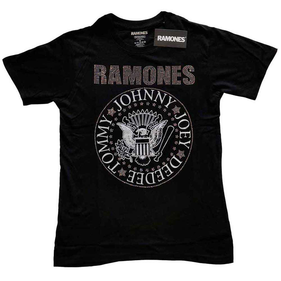 Ramones Kids T-Shirt: Presidential Seal (Black) (Embellished)