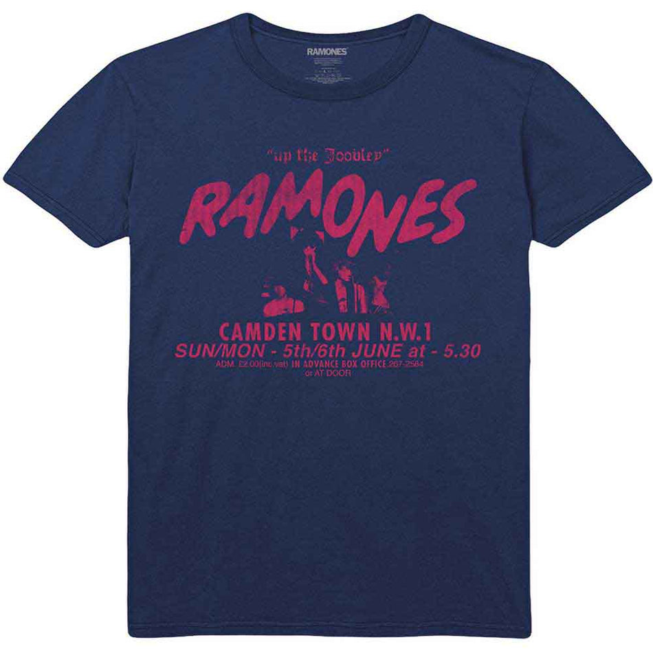 Ramones Unisex T-Shirt: Roundhouse (Navy Blue)
