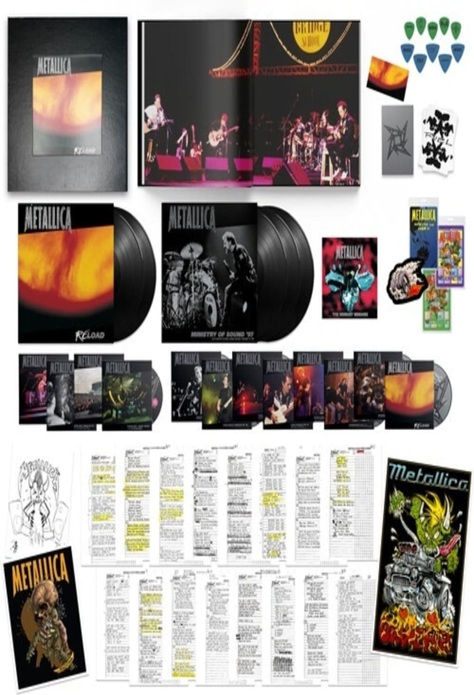 Metallica - ReLoad (Remastered Deluxe Box Set) [Explicit Content] - (Parental Advisory Explicit Lyrics, Limited Edition, Deluxe Edition, Boxed Set, 180 Gram Vinyl) - [DVD + CD + Vinyl]