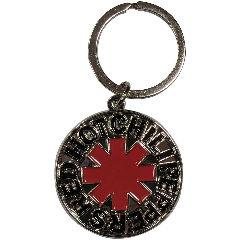 Red Hot Chili Peppers Keychain: Asterisk Logo Silver