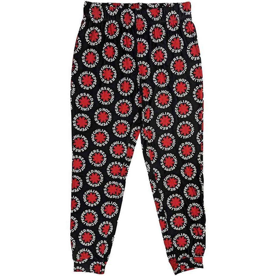 Red Hot Chili Peppers Ladies Pyjamas: Classic Asterisk (Black & White)