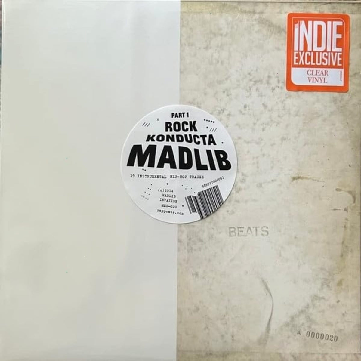 Madlib - Rock Konducta Pt. 1 - (Indie Exclusive, Clear Vinyl) - [Vinyl]