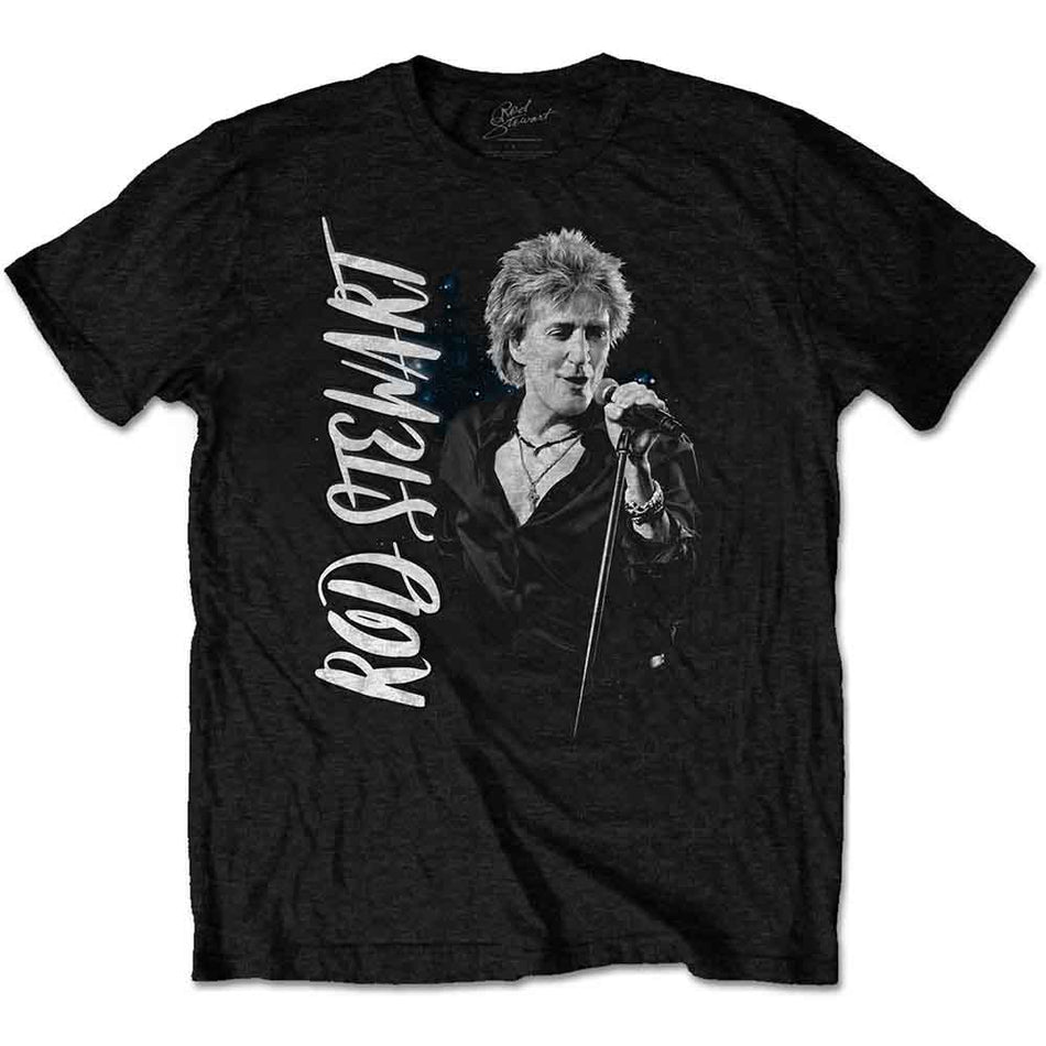 Rod Stewart Unisex T-Shirt: ADMAT (Black)
