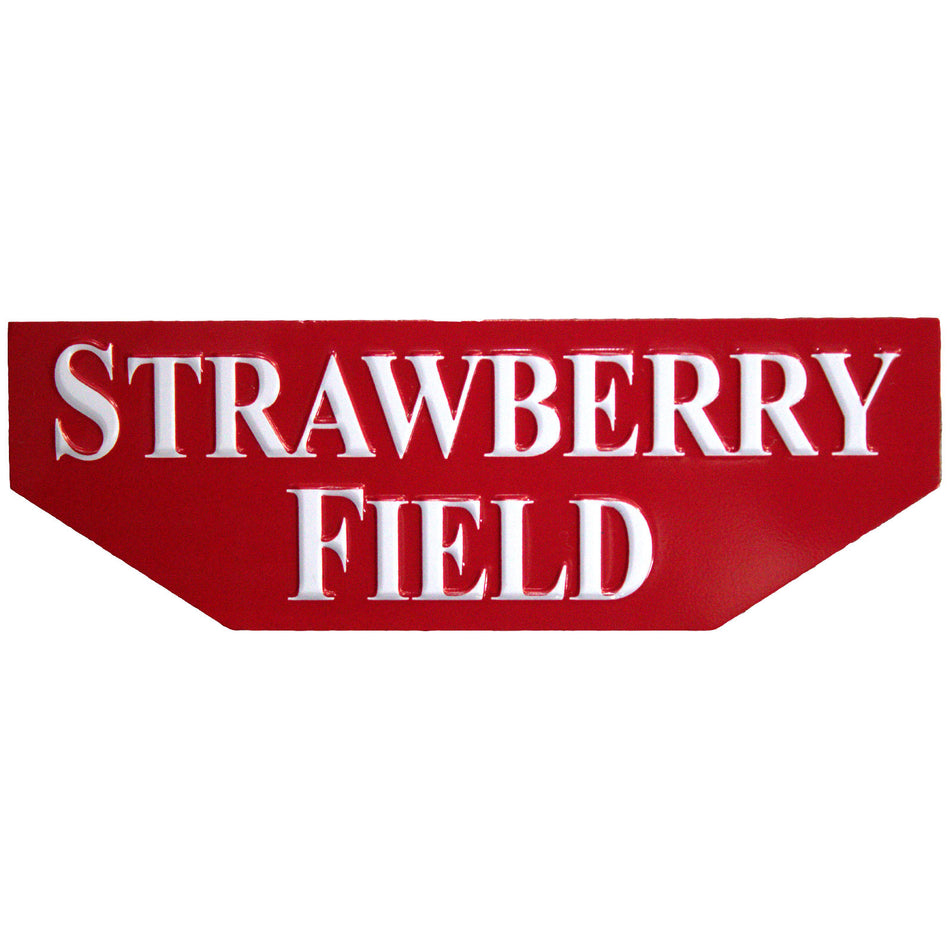 Rock Off Fridge Magnet: Strawberry Field Embossed