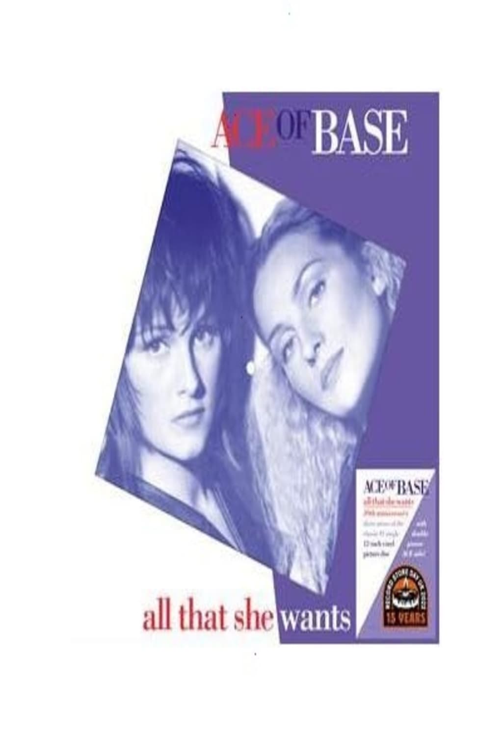 Ace Of Base - RSD 222 - ALL THAT SHE WANTS [PICTURE DISC/3 MIXES] 3TH ANNIVERSARY - [Vinyl]