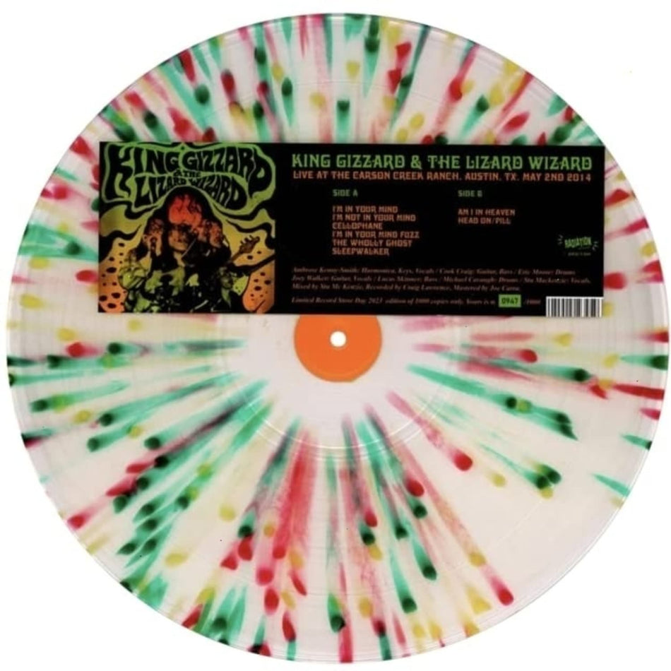 King Gizzard and the Lizard Wizard - Live At The Carson Creek Ranch Austin TX May 2nd 2014 - Splatter Colored - [Vinyl]