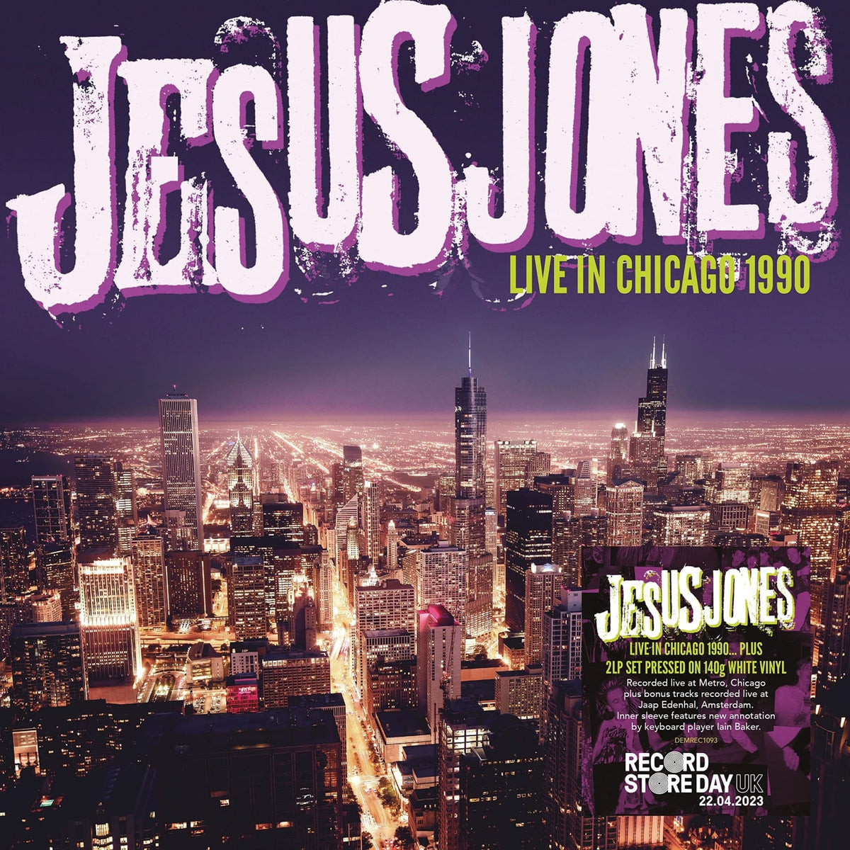 Jesus Jones - Live In Chicago 1990 - Limited 140-Gram White Colored - [Vinyl]