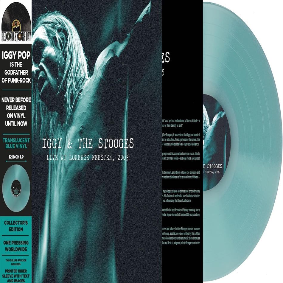 Iggy & Stooges - Live At Lokerse Feesten 2005 - (Colored Vinyl, Blue) - [Vinyl]