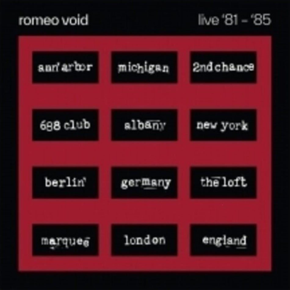 Romeo Void - The Best Of Romeo Void Live '81-'85 - [Vinyl]