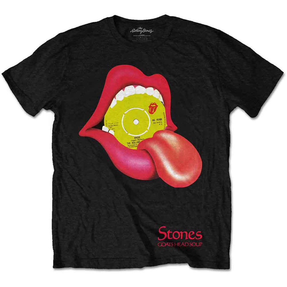 The Rolling Stones Unisex T-Shirt: Angie - Goats Head Soup (Black)