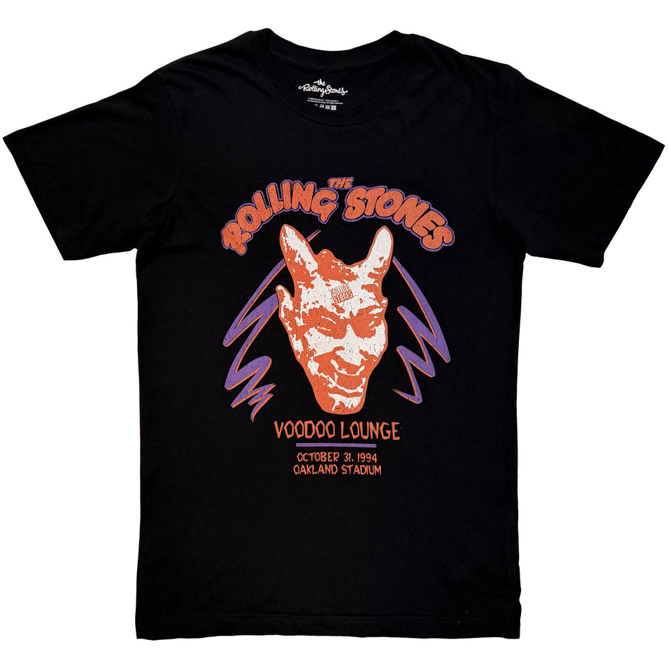 The Rolling Stones Unisex T-Shirt: Voodoo Oakland Stadium (Black)
