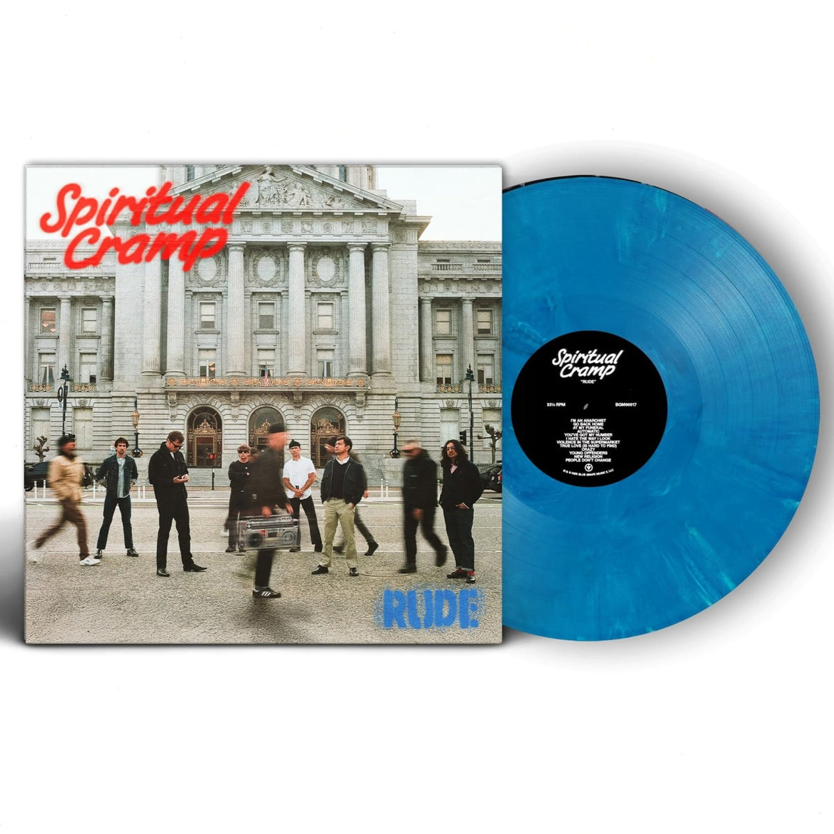 Spiritual Cramp - Rude (Blue Marble Colorway) - (Colored , Blue) - [Vinyl]
