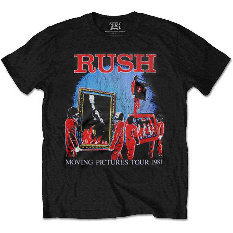 Rush Unisex T-Shirt: Moving Pictures Tour (Black)