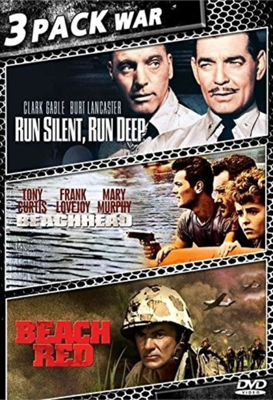 Run Silent, Run Deep/Beachhead/Beach Red - [DVD]