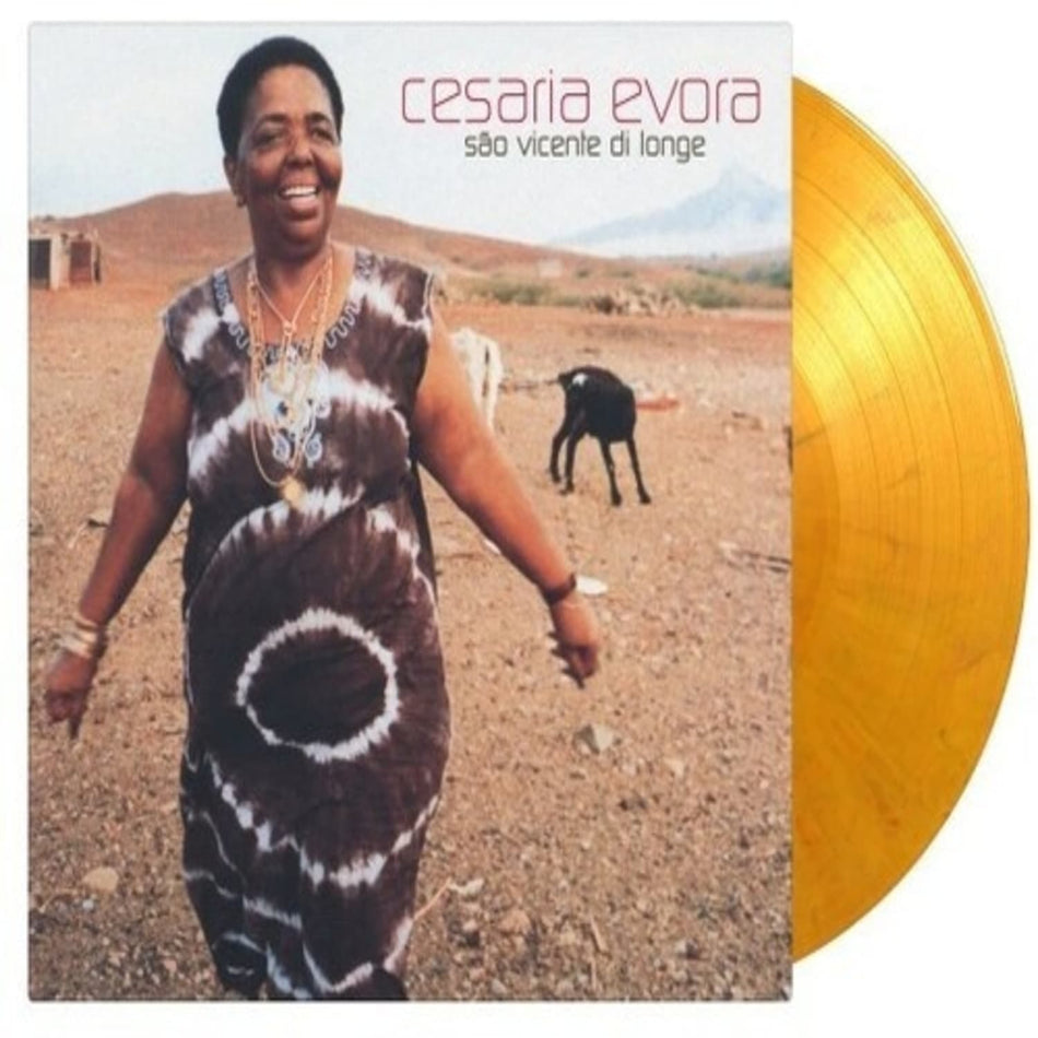 Cesaria Evora - Sao Vicente Di Longe - Limited 180-Gram Orange & Black Marble Colored - [Vinyl]