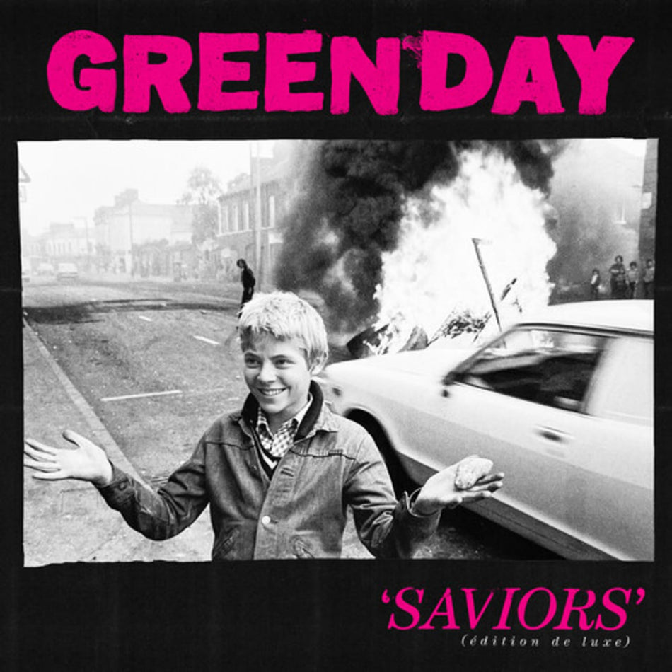 Green Day - Saviors [Explicit Content] - (Parental Advisory Explicit Lyrics, Indie Exclusive, Deluxe Edition, Clear Vinyl, Pink) - [Vinyl]