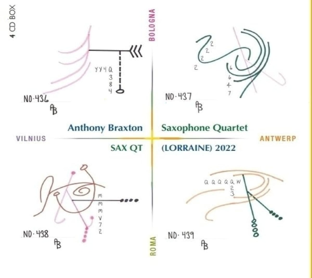 Anthony Saxophone Quartet Braxton - Sax Qt (Lorraine) - [CD]