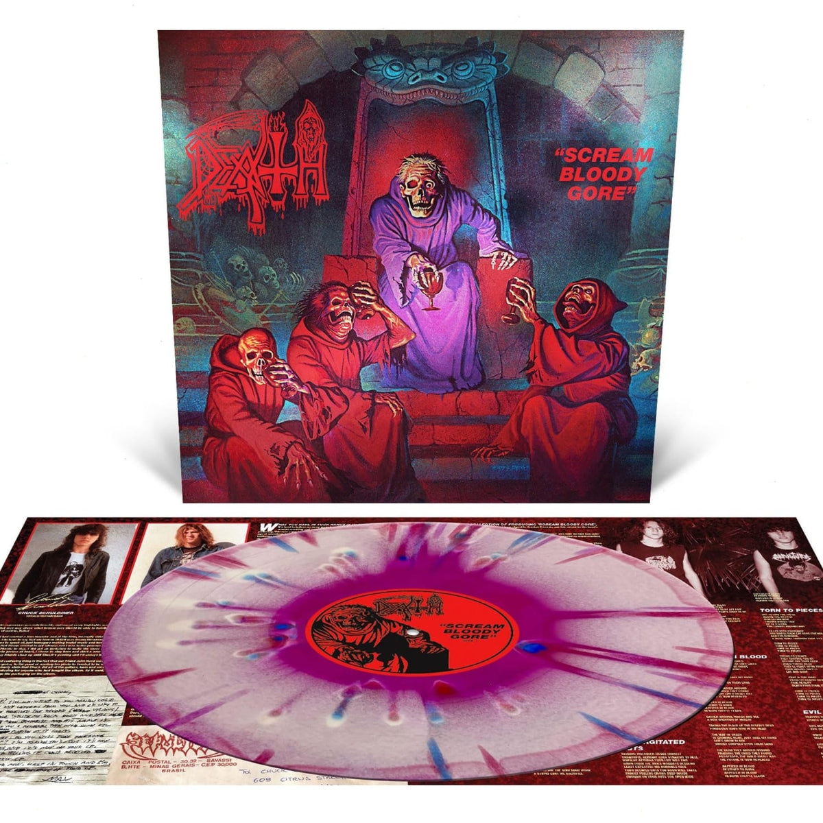 Death - Scream Bloody Gore - (Colored Vinyl, Violet, White, Red, Splatter) - [Vinyl]