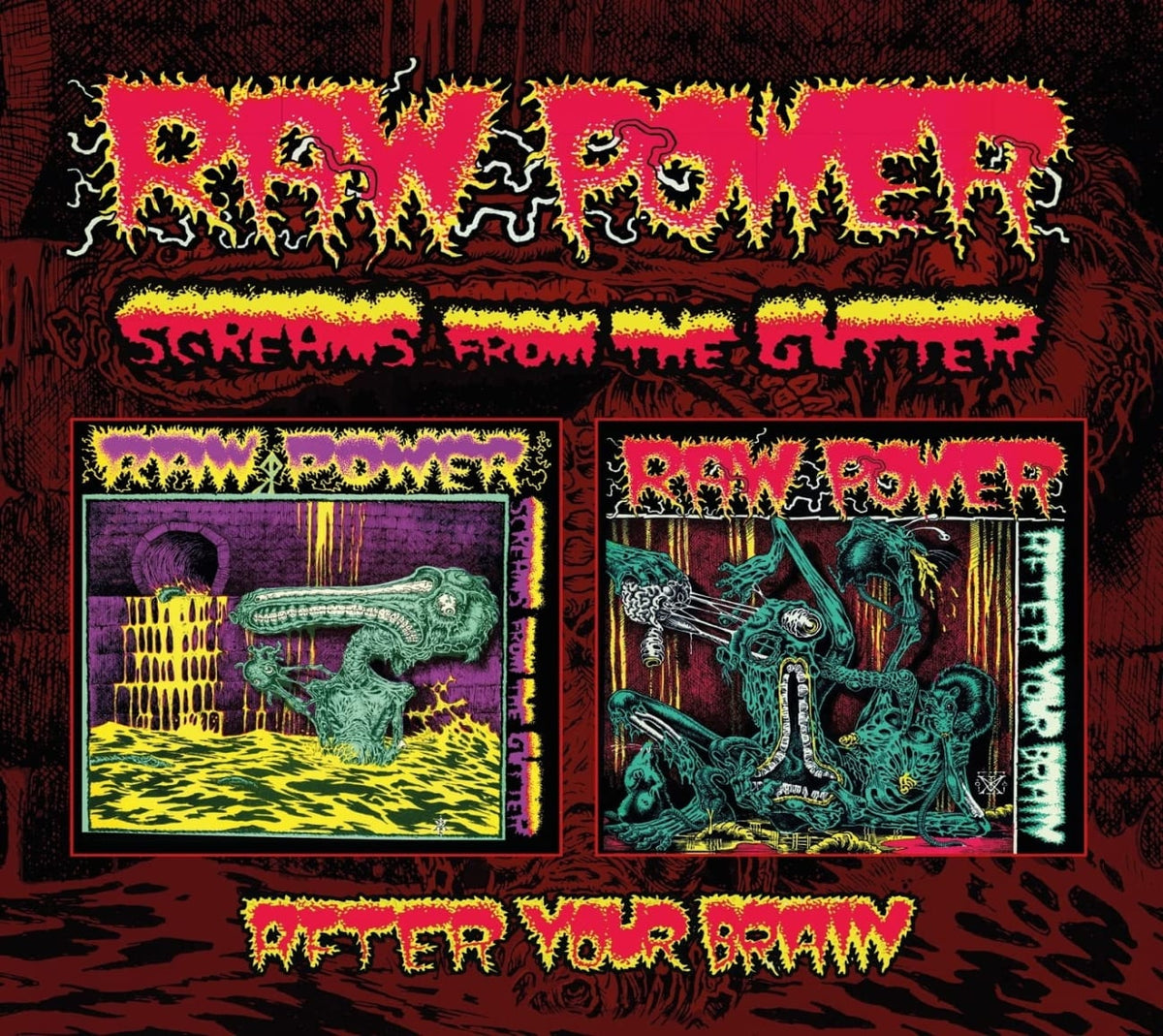 Raw Power - Screams From The Gutter / After Your Brain - [CD]