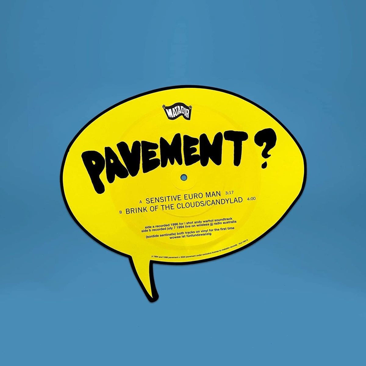 Pavement - SENSITIVE EUOR MAN [SHAPED PICTURE DISC] - [Vinyl]