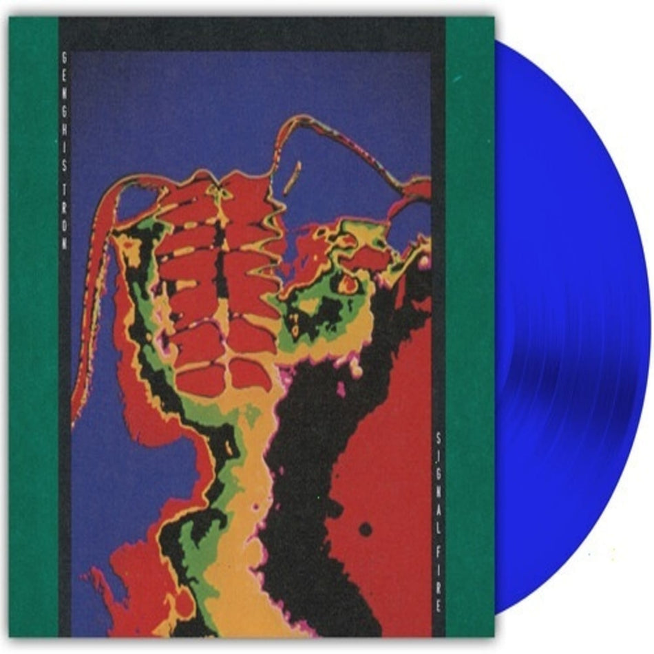Genghis Tron - Signal Fire - (Clear , Royal Blue) - [Vinyl]