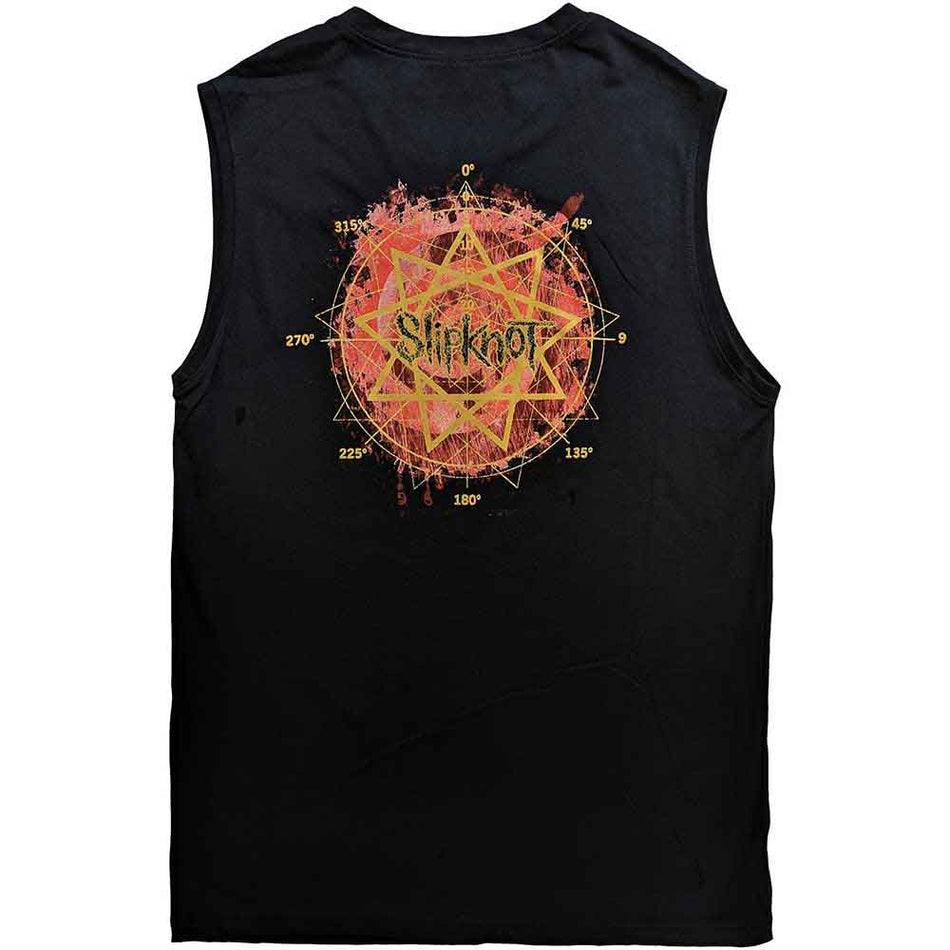 Slipknot Unisex Tank T-Shirt: Come Play Dying (Black) (Back Print)
