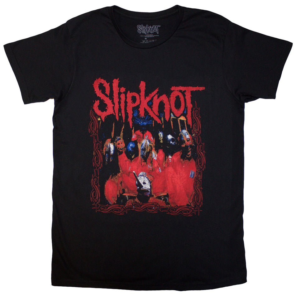 Slipknot Unisex T-Shirt: Band Frame (Black)