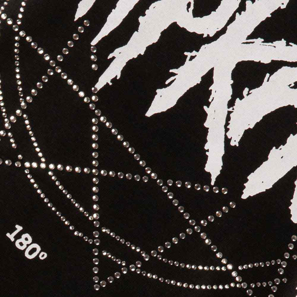 Slipknot Ladies T-Shirt: Logo Star (Black) (Embellished)