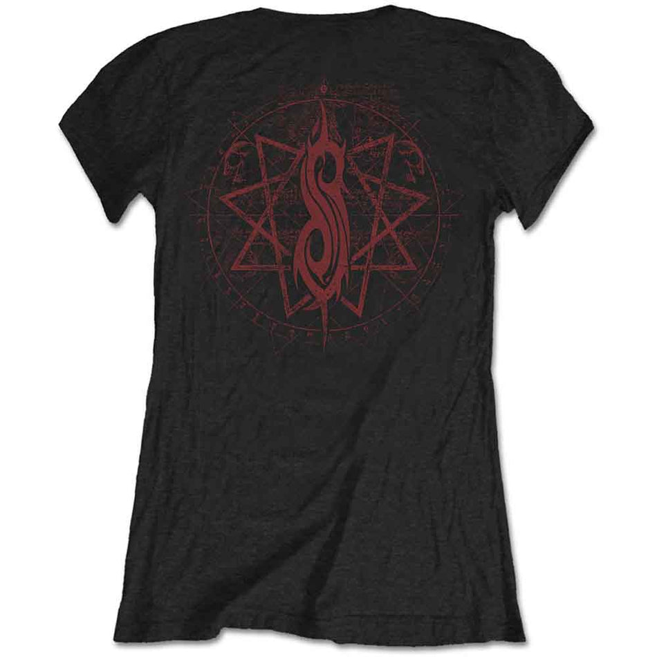 Slipknot Ladies T-Shirt: Evil Witch (Black) (Back Print)